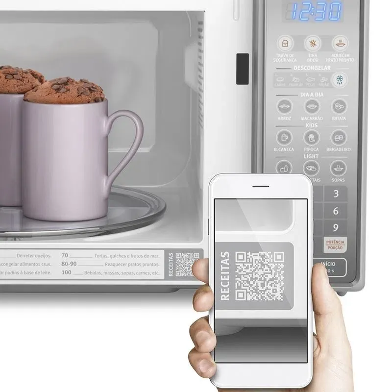 Micro-ondas Electrolux 20L cor Inox Espelhado com Função Tira Odor (MT30S)