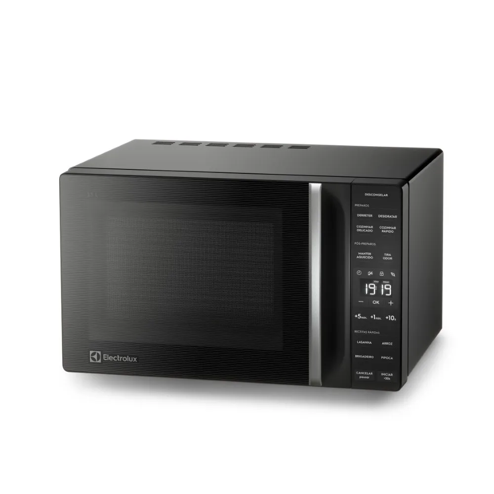Micro-ondas Electrolux 23L Preto Efficient com Descongelamento Assistido (ME23P)