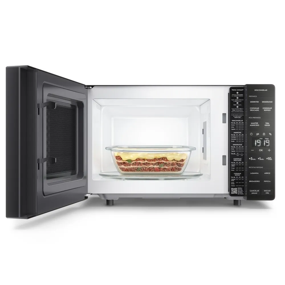 Micro-ondas Electrolux 23L Preto Efficient com Descongelamento Assistido (ME23P)