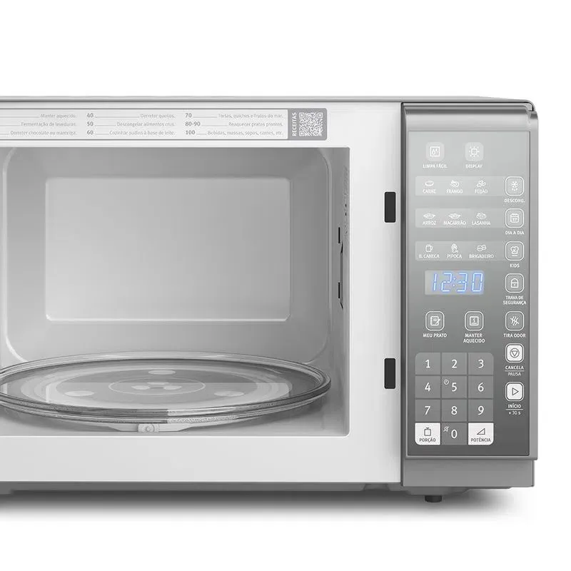 Micro-ondas Electrolux 31L cor Inox Espelhado com Painel Integrado e Função Tira Odor (MI41S)
