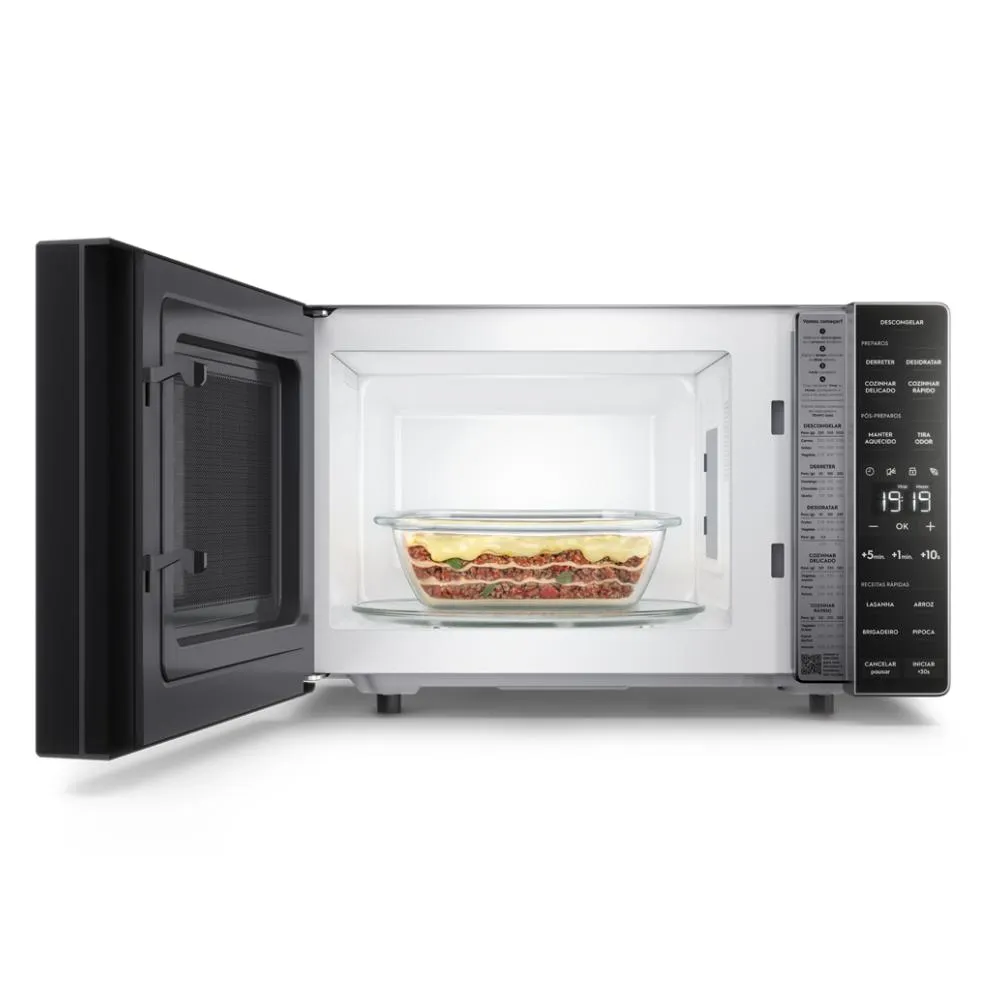 Micro-ondas Electrolux 23L cor Inox Efficient com Descongelamento Assistido (ME23S)
