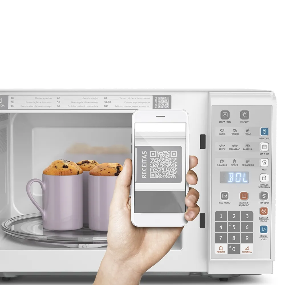 Micro-ondas Electrolux 31L Branco com Painel Integrado e Display Econômico (MI41T)