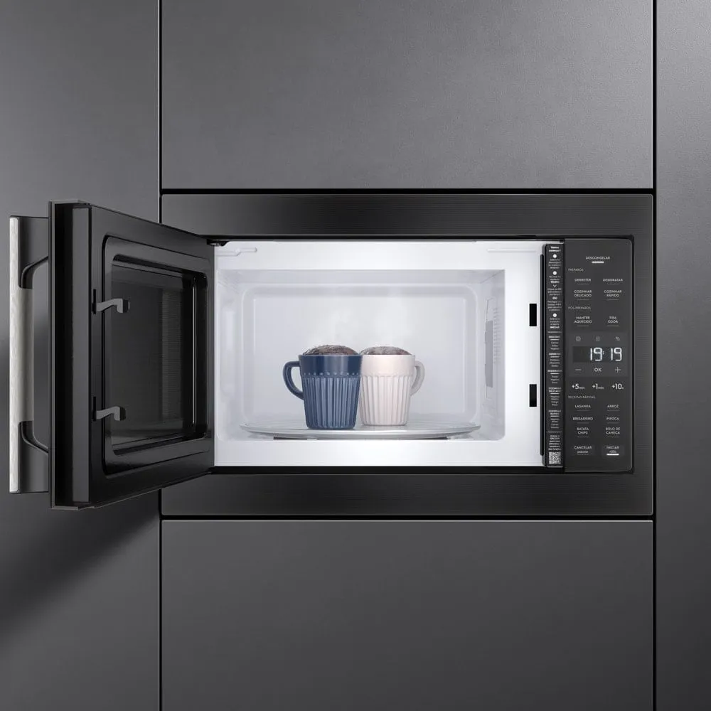 Micro-ondas de Embutir Electrolux 34L Preto Experience com Descongelamento Assistido (ME3BP)