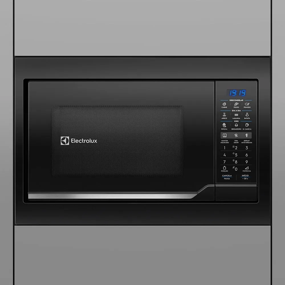 Micro-ondas de Embutir Electrolux 34L Preto com Painel Digital e Função Tira odor (ME3EP)