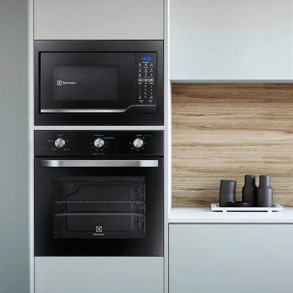 Micro-ondas de Embutir Electrolux 34L Preto com Painel Digital e Função Tira odor (ME3EP)