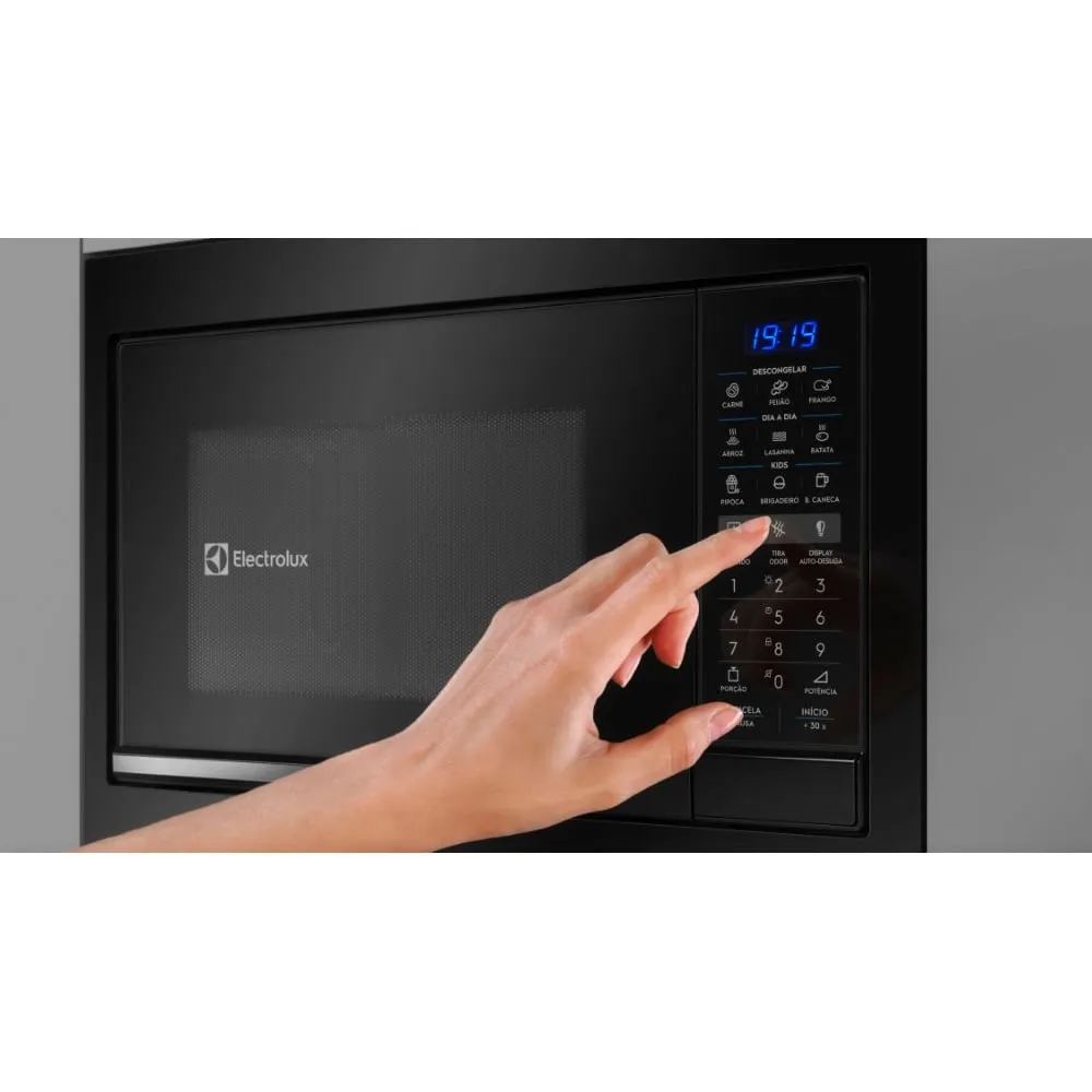 Micro-ondas de Embutir Electrolux 34L Preto com Painel Digital e Função Tira odor (ME3EP)