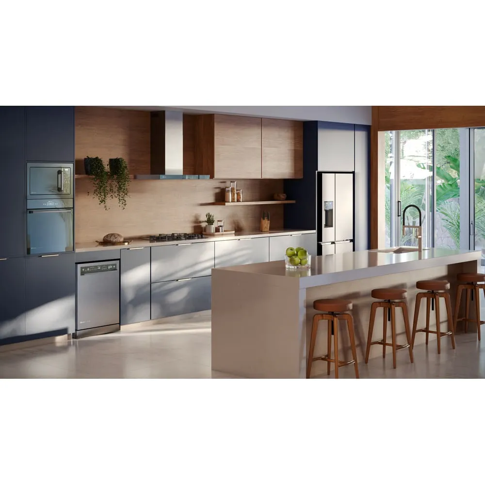 Micro-ondas de Embutir Electrolux 34L Inox Espelhado Home Pro com Grill e Função Tira Odor (ME3HP)