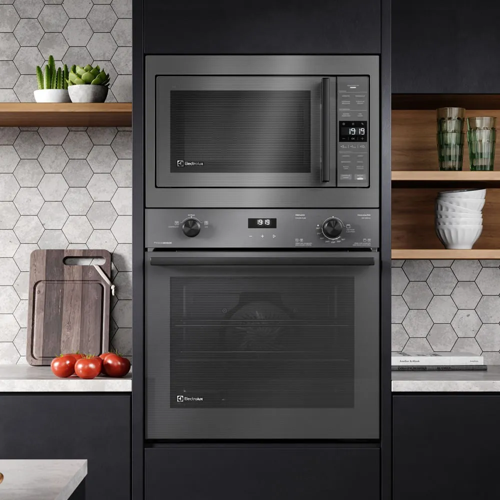Micro-ondas de Embutir Electrolux 34L cor Inox Experience com Painel Inteligente (ME3BC)