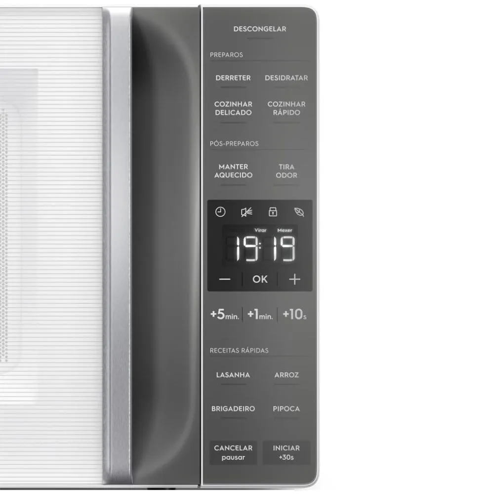 Micro-ondas Electrolux 23L Branco Efficient com Descongelamento Assistido (ME23B)