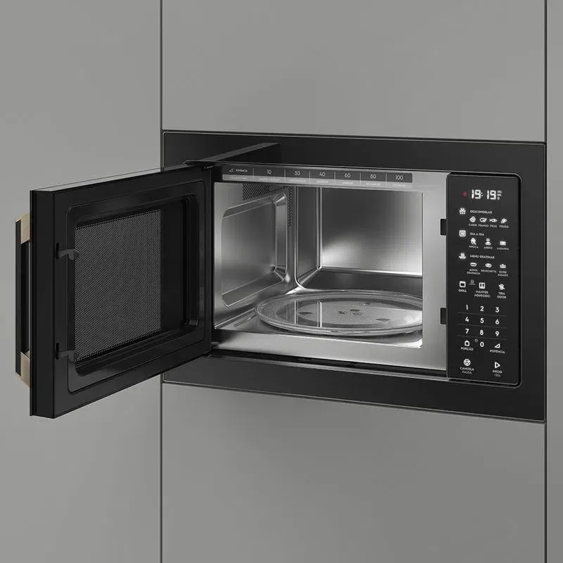 Micro-ondas de Embutir Electrolux 34L Preto com Grill Pro Series (MV43T)