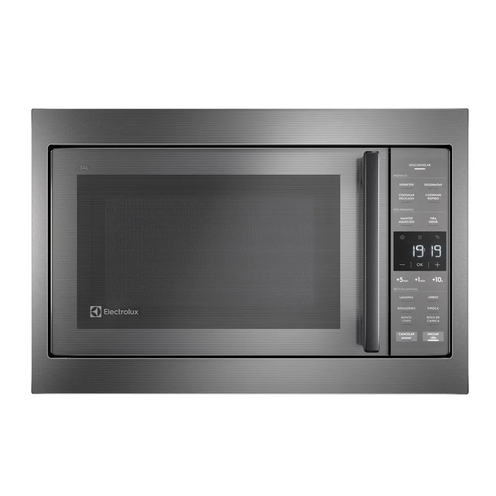 Torre de cocção Micro-ondas de Embutir Experience ME3BC + Forno de Embutir Elétrico Cinza (OE8EW) Electrolux