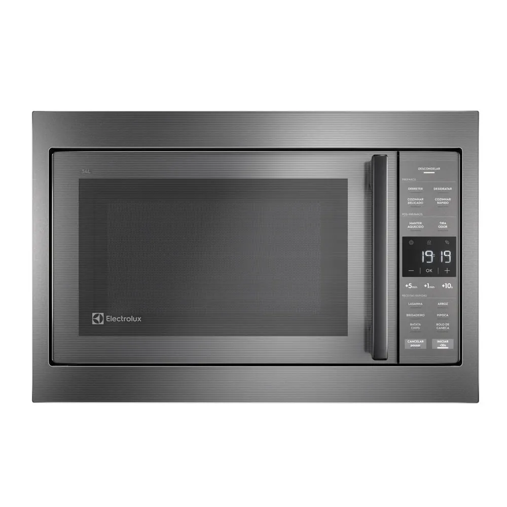 Torre de cocção Micro-ondas de Embutir Experience ME3BC + Forno de Embutir Elétrico Cinza (OE8EW) Electrolux