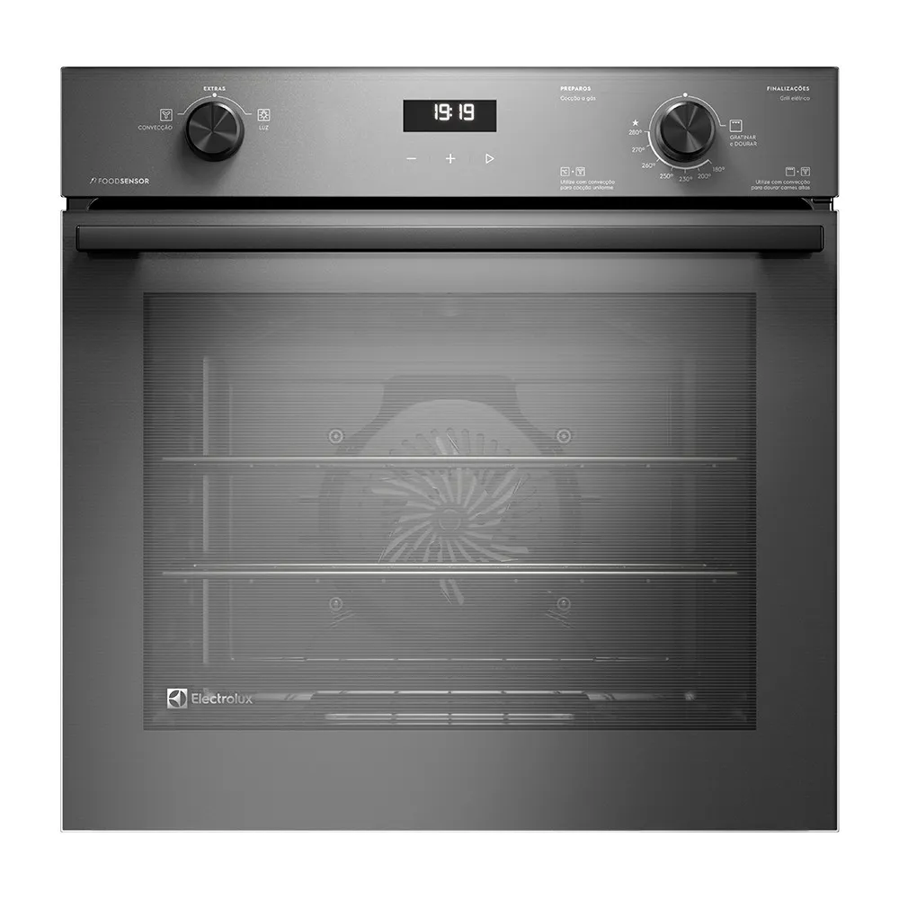 Torre de Cocção com Micro-ondas de Embutir 34l Experience + Forno de Embutir a Gás 80L Experience com FoodSensor Electrolux (ME3BC+OE8GF)