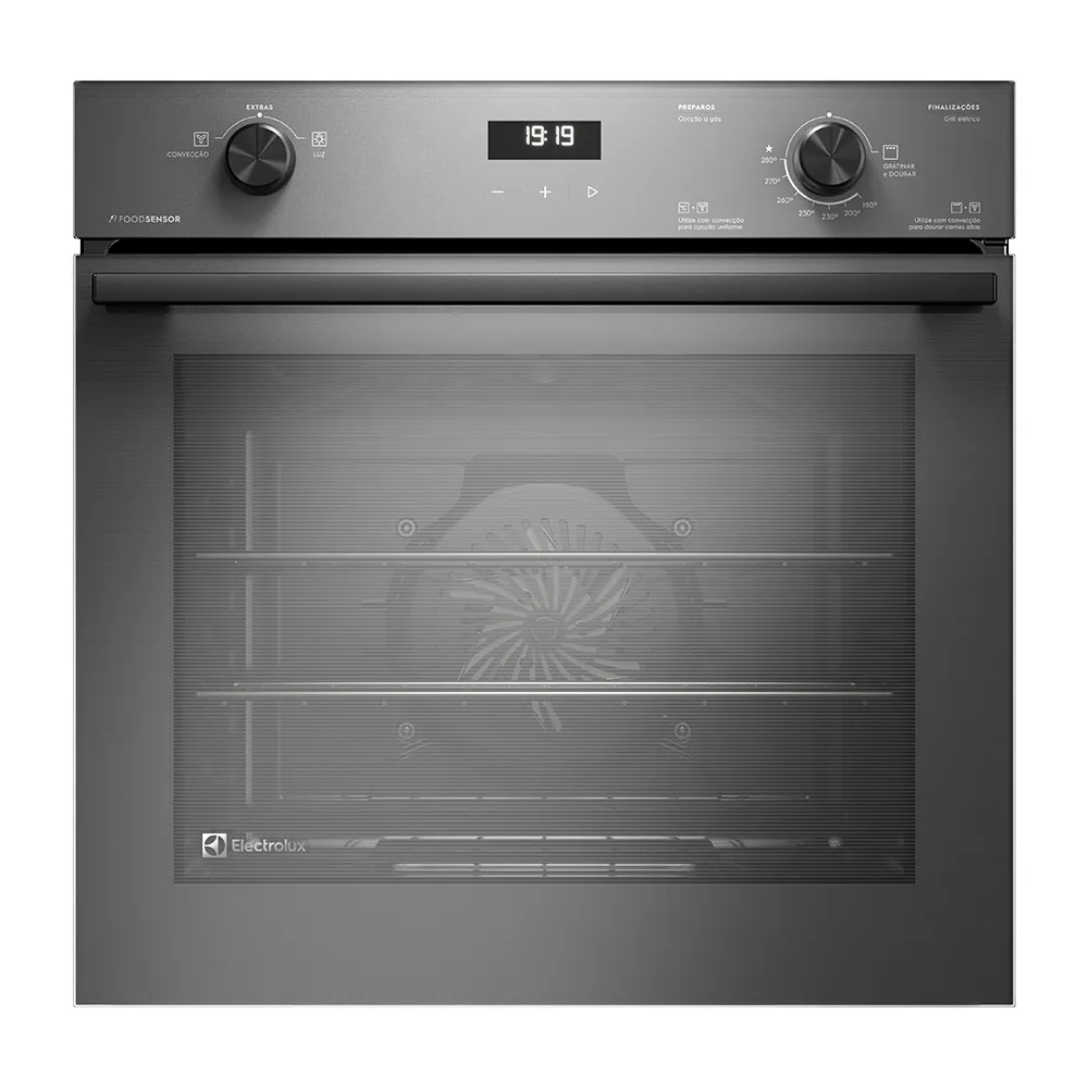Torre de Cocção com Micro-ondas de Embutir 34l Experience + Forno de Embutir a Gás 80L Experience com FoodSensor Electrolux (ME3BC+OE8GF)