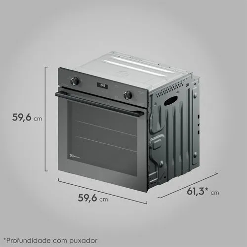 Torre de Cocção com Micro-ondas de Embutir 34l Experience + Forno de Embutir a Gás 80L Experience com FoodSensor Electrolux (ME3BC+OE8GF)