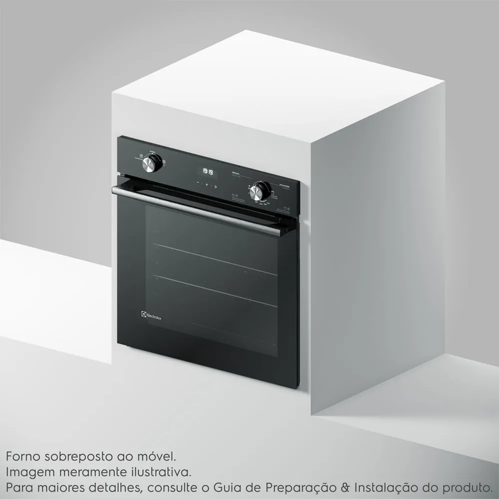 Torre de Cocção com Micro-ondas de Embutir 34l Experience + Forno de Embutir a Gás 80L Efficient com PerfectCook360 Electrolux (ME3BP+OE8GH)