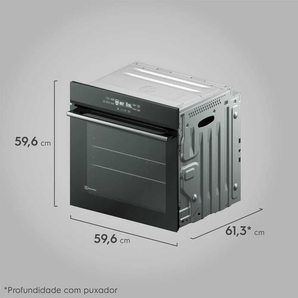 Torre de Cocção com Micro-ondas de Embutir 34l Experience + Forno de Embutir Elétrico 80L Experience com FoodSensor Electrolux (ME3BP+OE8EF)