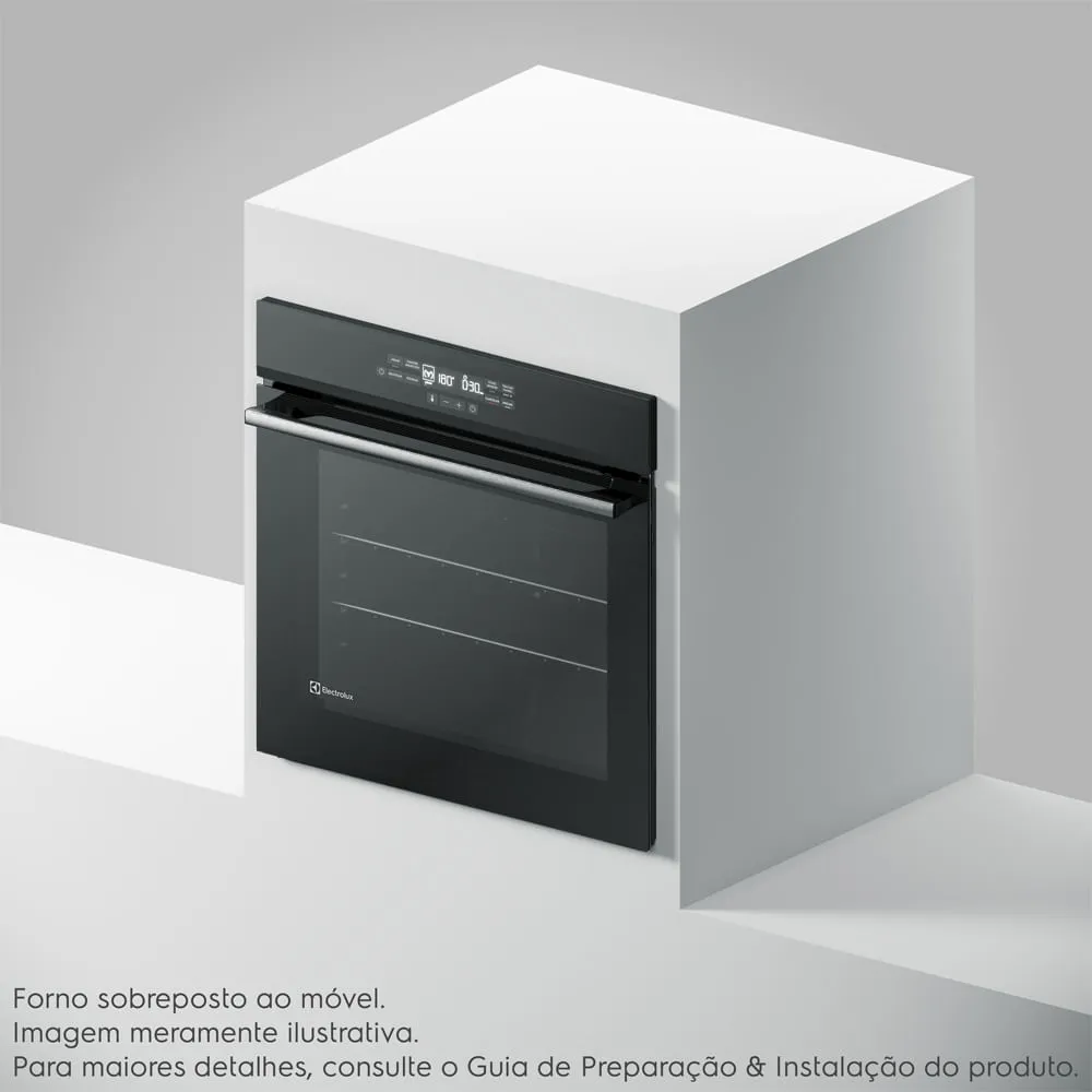 Torre de Cocção com Micro-ondas de Embutir 34l Experience + Forno de Embutir Elétrico 80L Experience com FoodSensor Electrolux (ME3BP+OE8EF)