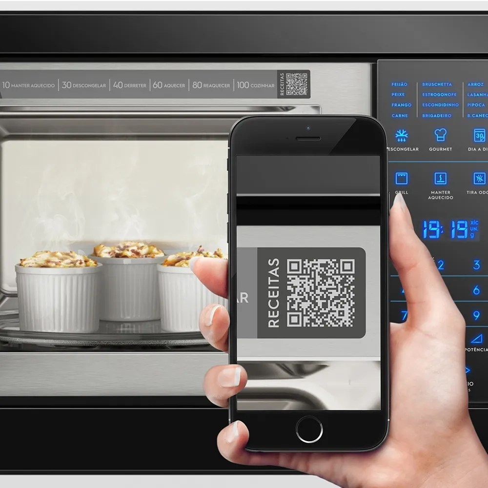 Micro-ondas de Embutir Electrolux 28L Preto com Função Grill e Painel Blue Touch (MB38P)