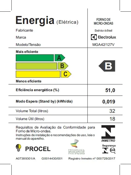 Micro-ondas Electrolux 32L cor Inox Espelhado com Função Aircook e Grill (MGA42)