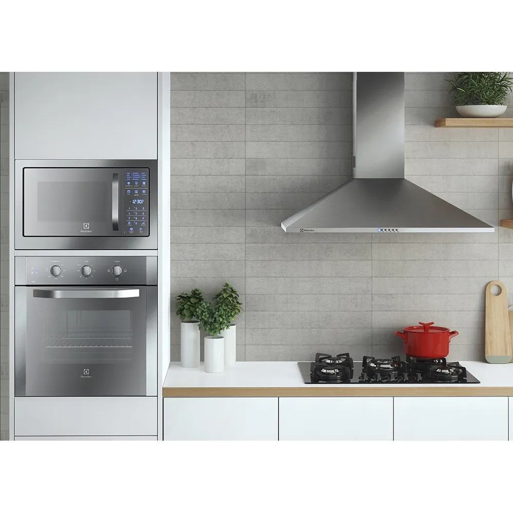 Micro-ondas de Embutir Electrolux 28L cor Inox Espelhado com Função Grill e Painel Blue Touch (MB38T)