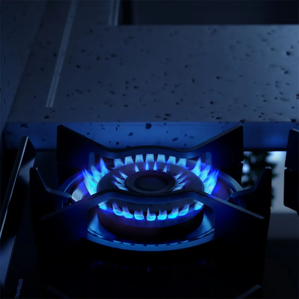 Fogão 4 bocas Electrolux Cinza Efficient Mesa Vidro, Tripla Chama e PerfectCook (FE4GG)