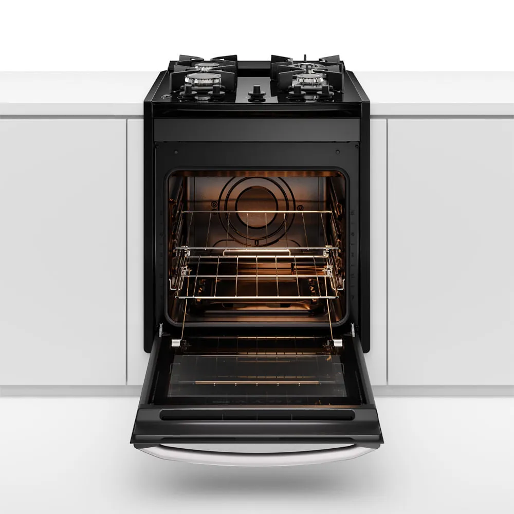 Fogão de Embutir 4 bocas Electrolux Preto Experience Mesa de Vidro e VaporBake (FE4BB)
