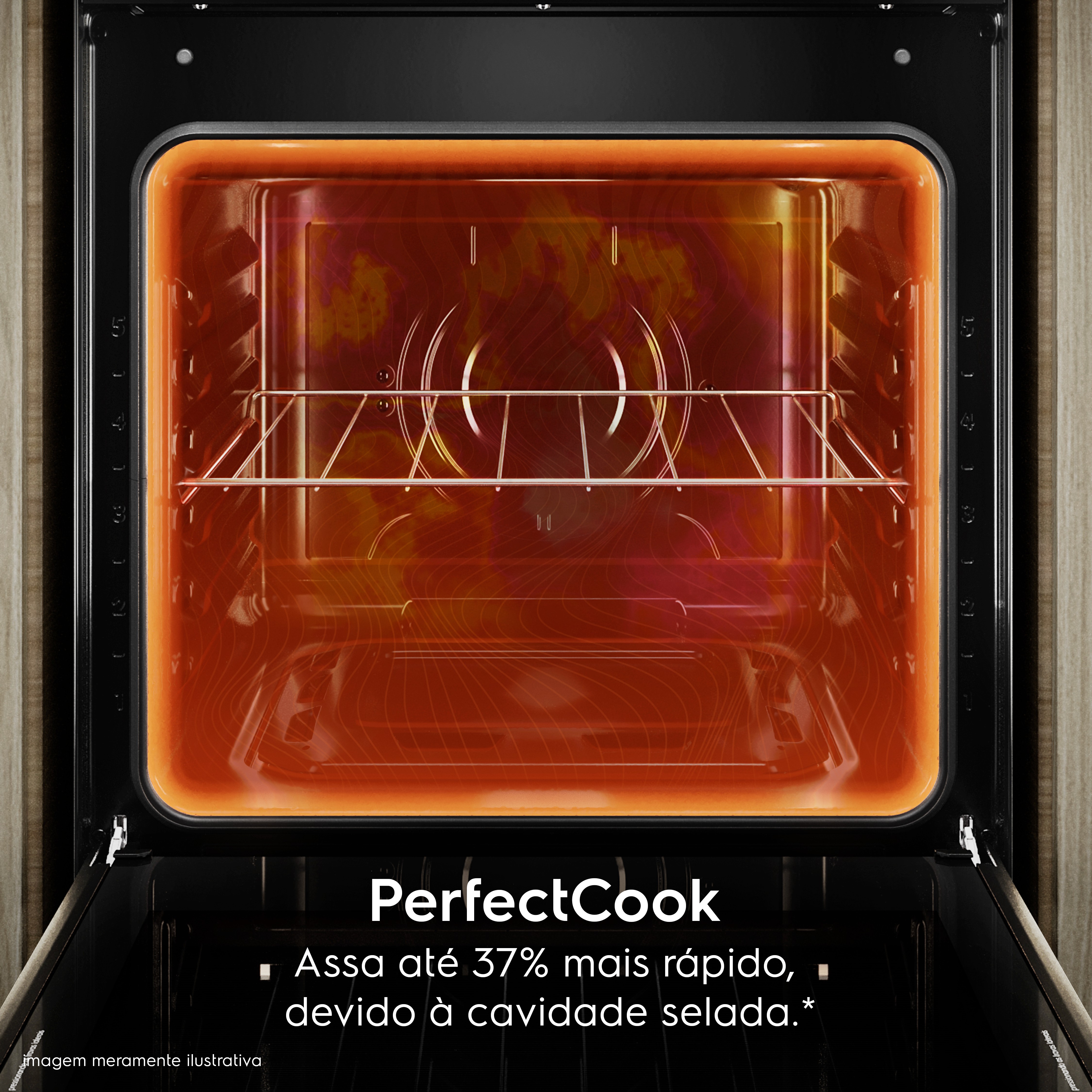 Fogão 5 bocas Electrolux Cinza Efficient Mesa Inox, PerfectCook e VaporBake® (FE5IG)