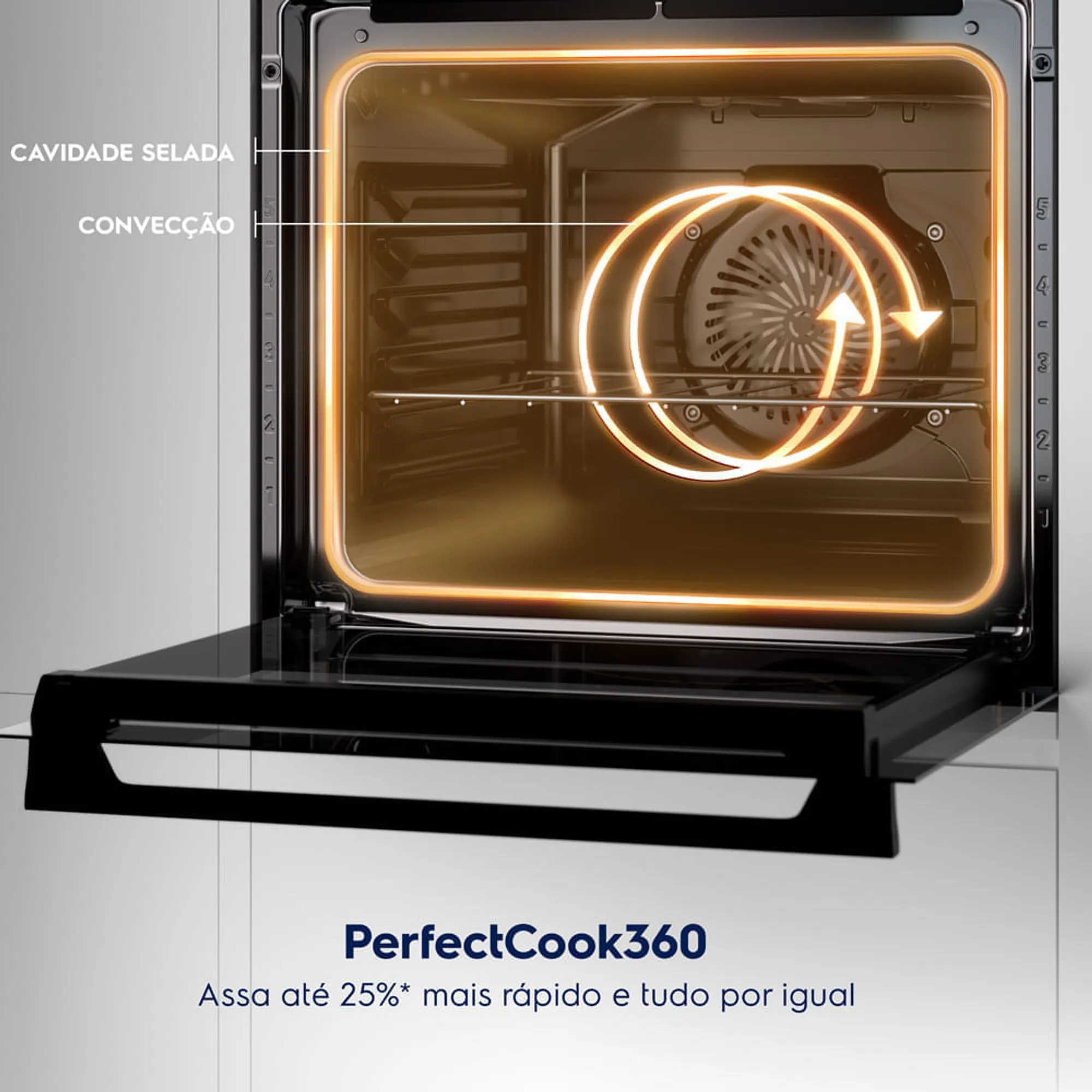 Fogão de Embutir 5 bocas Electrolux Preto Experience com Mesa de Vidro, Grill e PerfectCook360 (FE5EB)