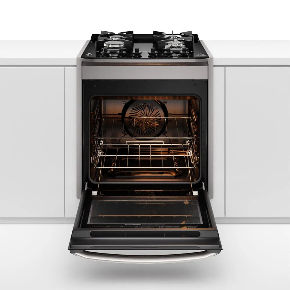 Fogão de Embutir 4 bocas Electrolux Cinza Experience Mesa de Vidro, Grill e PerfectCook360 (FE4EG)