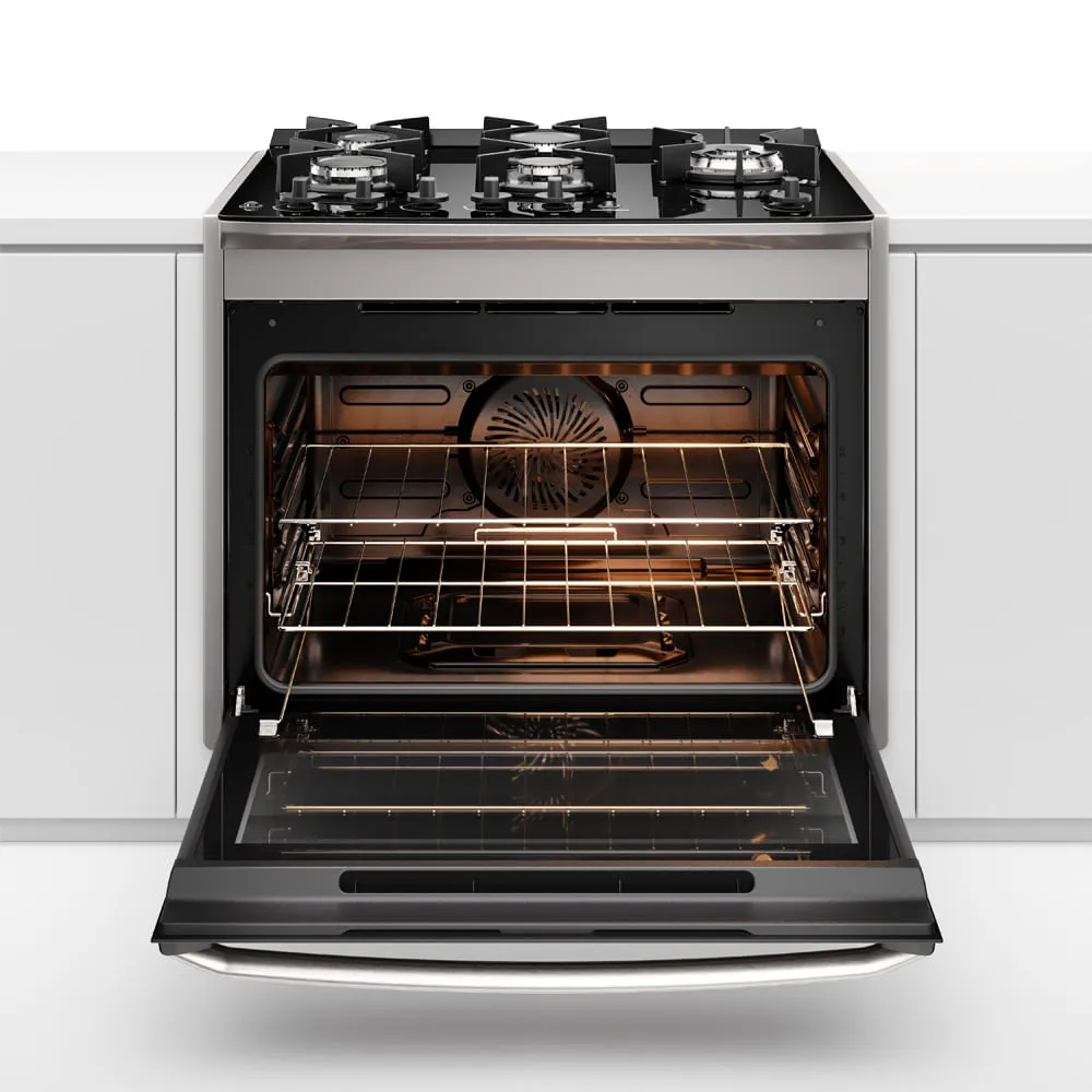 Fogão de Embutir 5 bocas Electrolux Cinza Experience Mesa Vidro, Grill e PerfectCook360 (FE5EG)