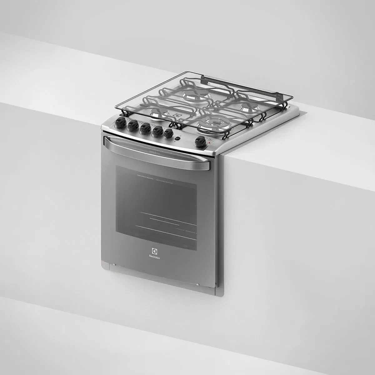 Fogão 4 Bocas de Embutir Electrolux Prata com Grill e Tripla Chama (56EXT)
