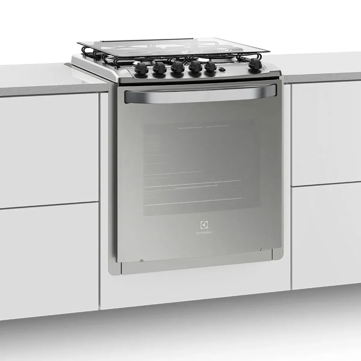 Fogão 4 Bocas de Embutir Electrolux Prata com Grill e Tripla Chama (56EXT)