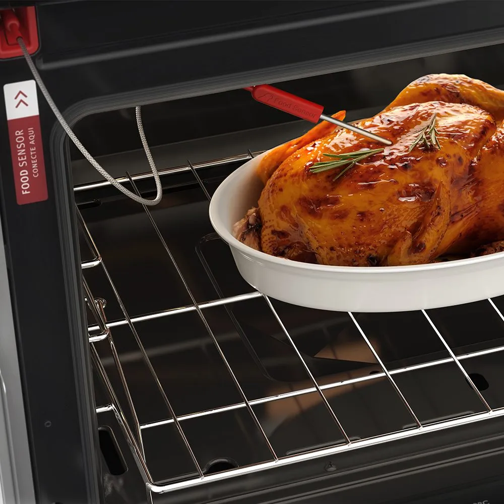Fogão 5 Bocas Electrolux Prata com Mesa de Vidro e Forno Duplo (76DXW)