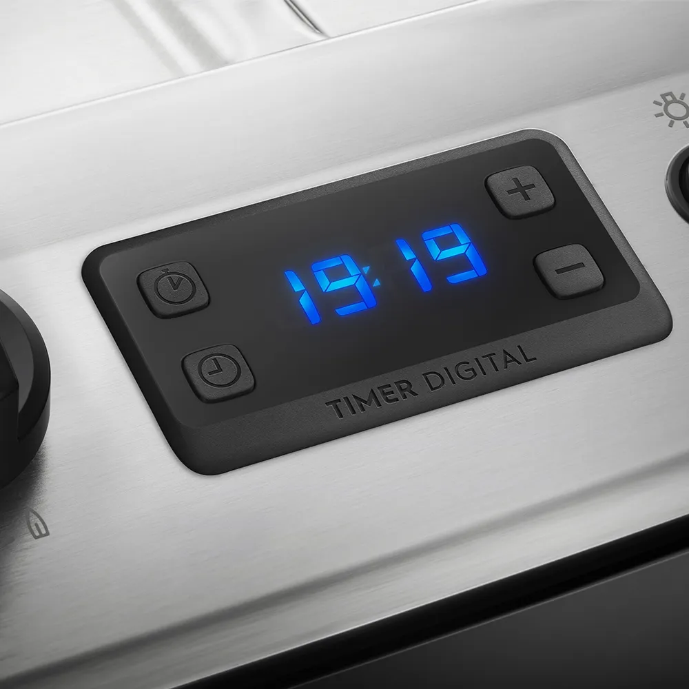 Fogão 5 Bocas de Embutir Electrolux Prata com Grill e Timer Digital (76EXR)