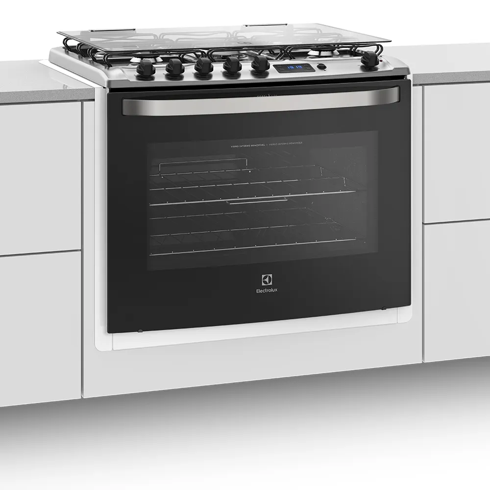 Fogão 5 Bocas de Embutir Electrolux Preto com Grill e Tripla Chama (76EBR)