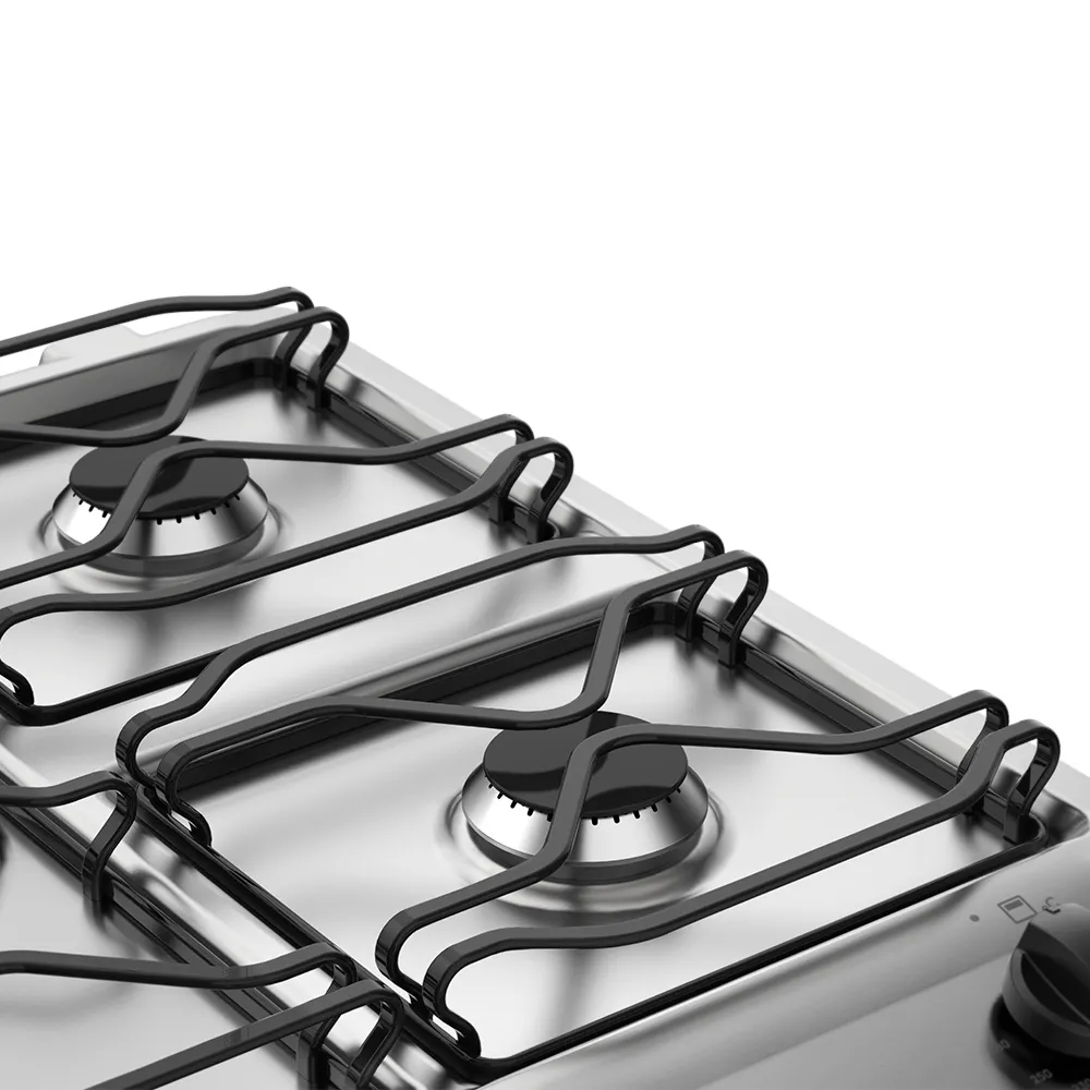 Fogão 5 Bocas Electrolux Prata com Grill e Tripla Chama (76GSR)