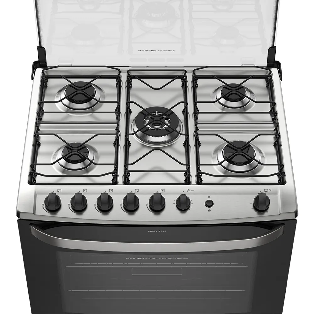 Fogão 5 Bocas Electrolux Branco com Tripla Chama e Timer (76UBQ)
