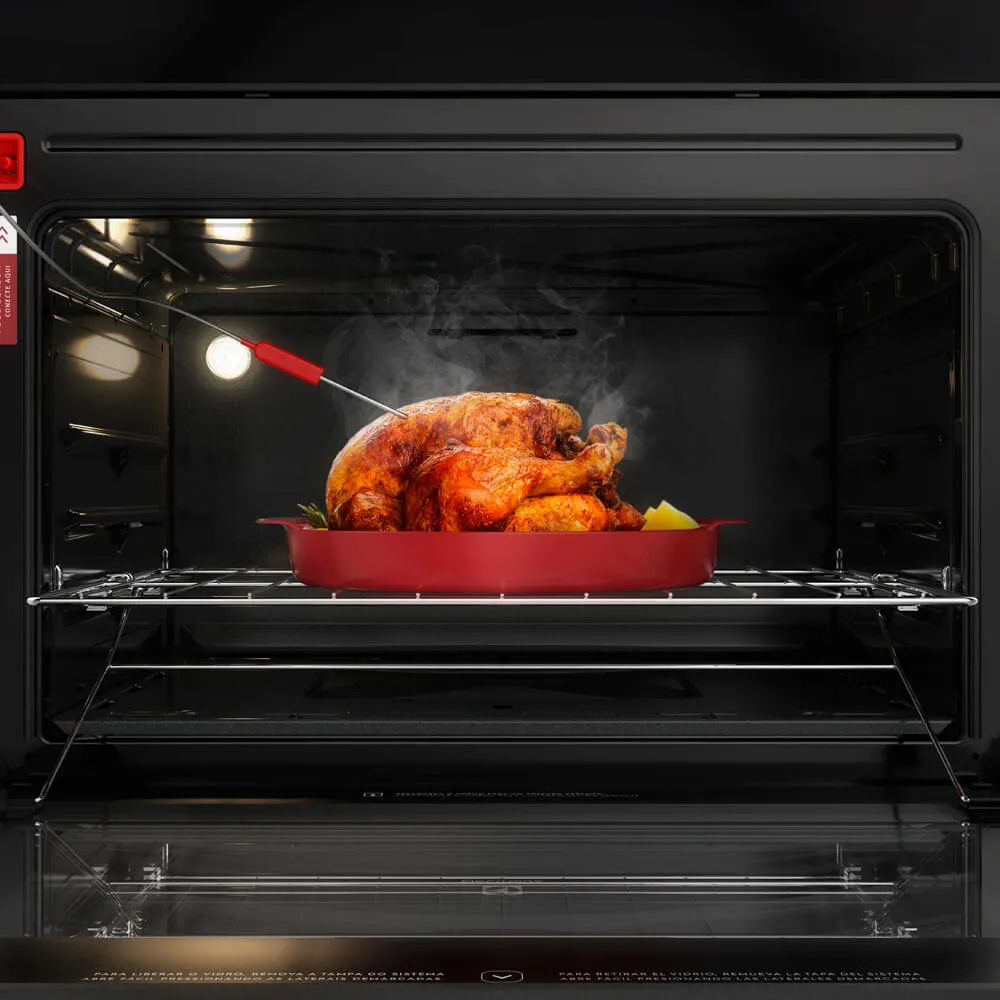 Fogão 5 Bocas Electrolux Preto com Mesa de Vidro e Food Sensor (76GRS)
