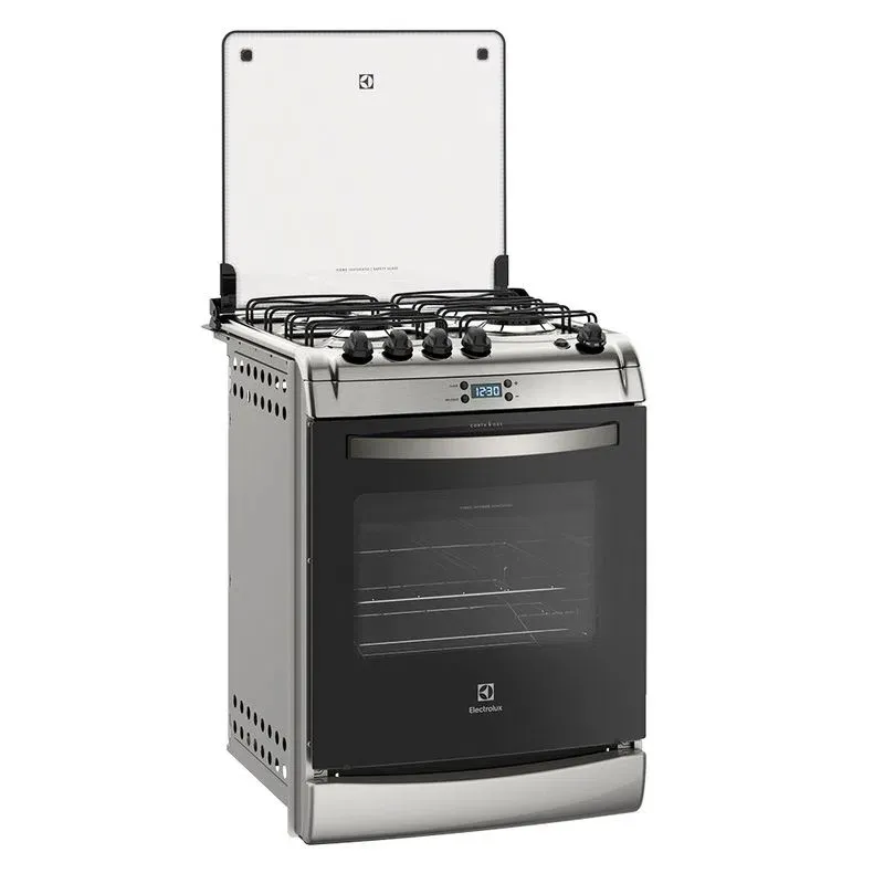 Fogão 4 Bocas de Embutir Electrolux Prata com Timer Digital (52EXR)
