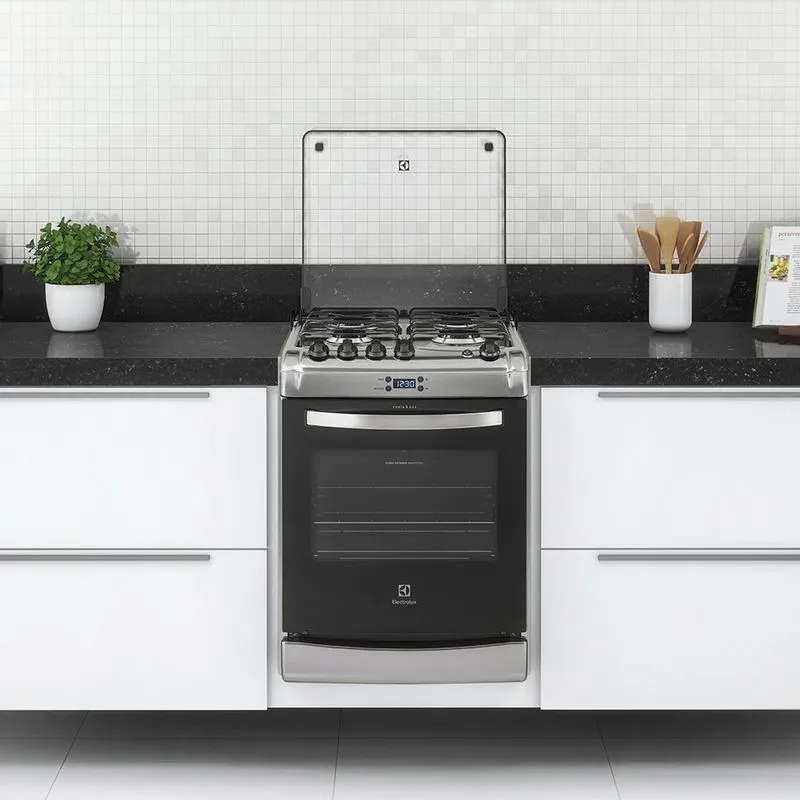 Fogão 4 Bocas de Embutir Electrolux Prata com Timer Digital (52EXR)