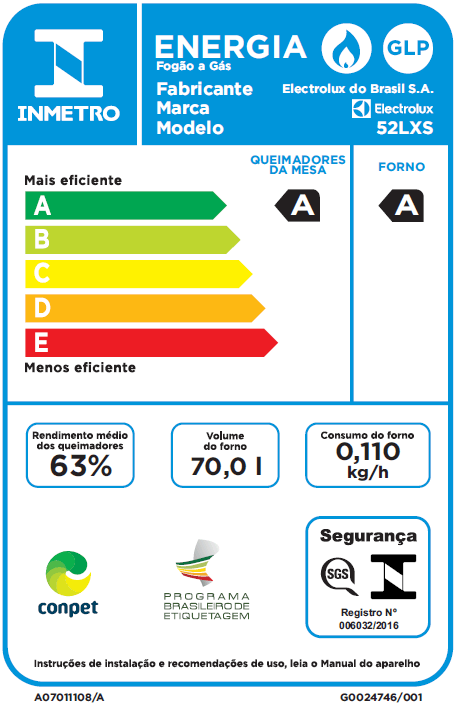 Fogão 4 Bocas Electrolux Prata com Vidro Interno Removível (52LXS)