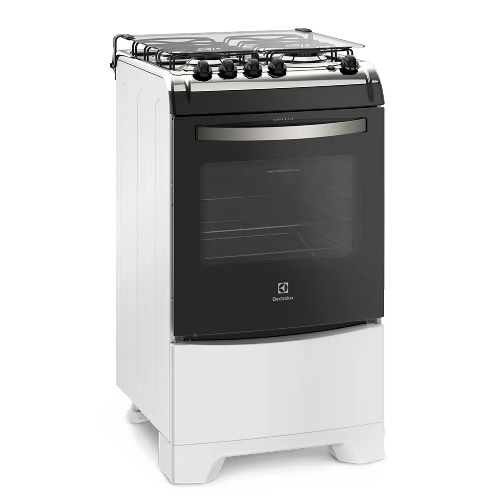 Fogão 4 Bocas Electrolux Branco com Vidro Interno Removível (52LBS)