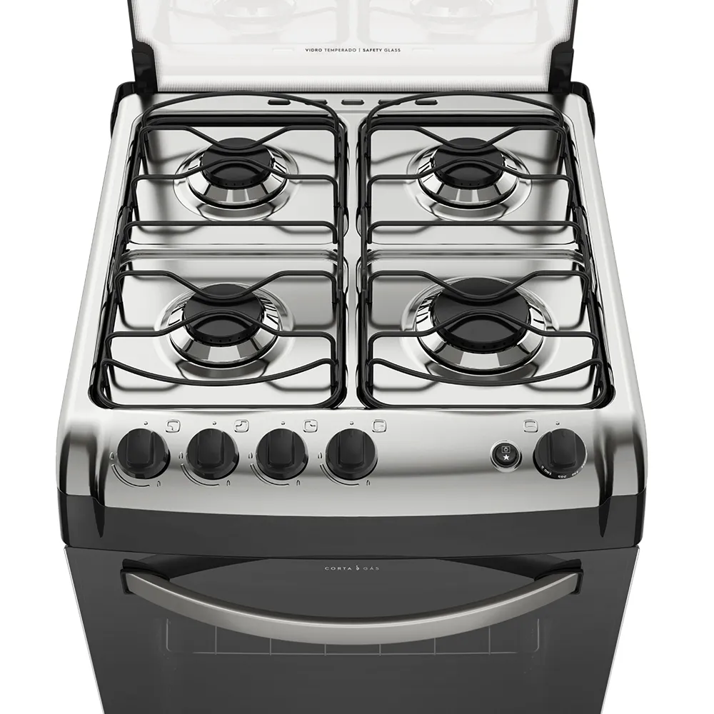 Fogão 4 Bocas Electrolux Branco Vidro Interno Removível (52LBU)