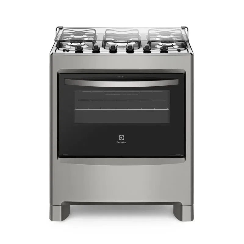 Fogão 5 Bocas Electrolux Prata com Ultra Chama e Vidro Interno Removível (76LSU)