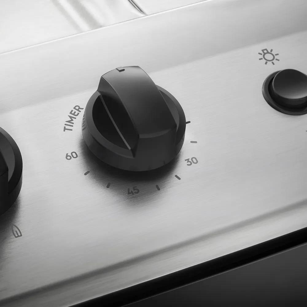 Fogão 5 Bocas Electrolux Prata com Tripla Chama e Forno Easy to Clean (76USQ)