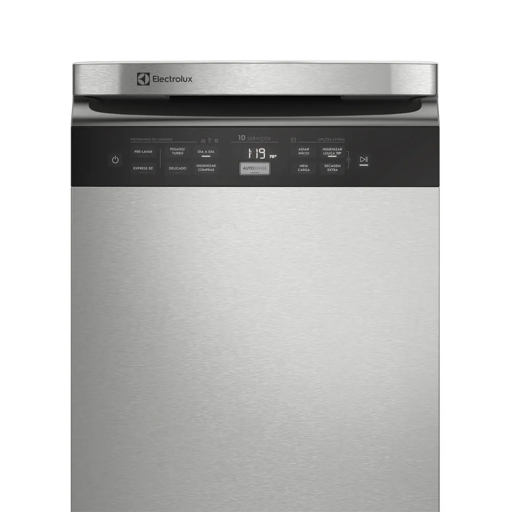 Lava Louças Electrolux 10 Serviços Inox com Função Higienizar Compras (LL10X)