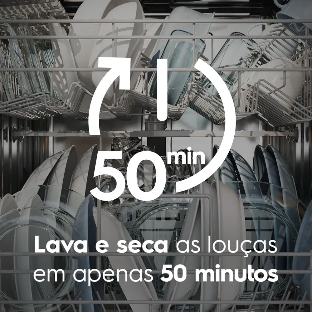 Lava-Louça Electrolux 8 Serviços Inox com Programa Lava & Seca 50 min (LS08E)