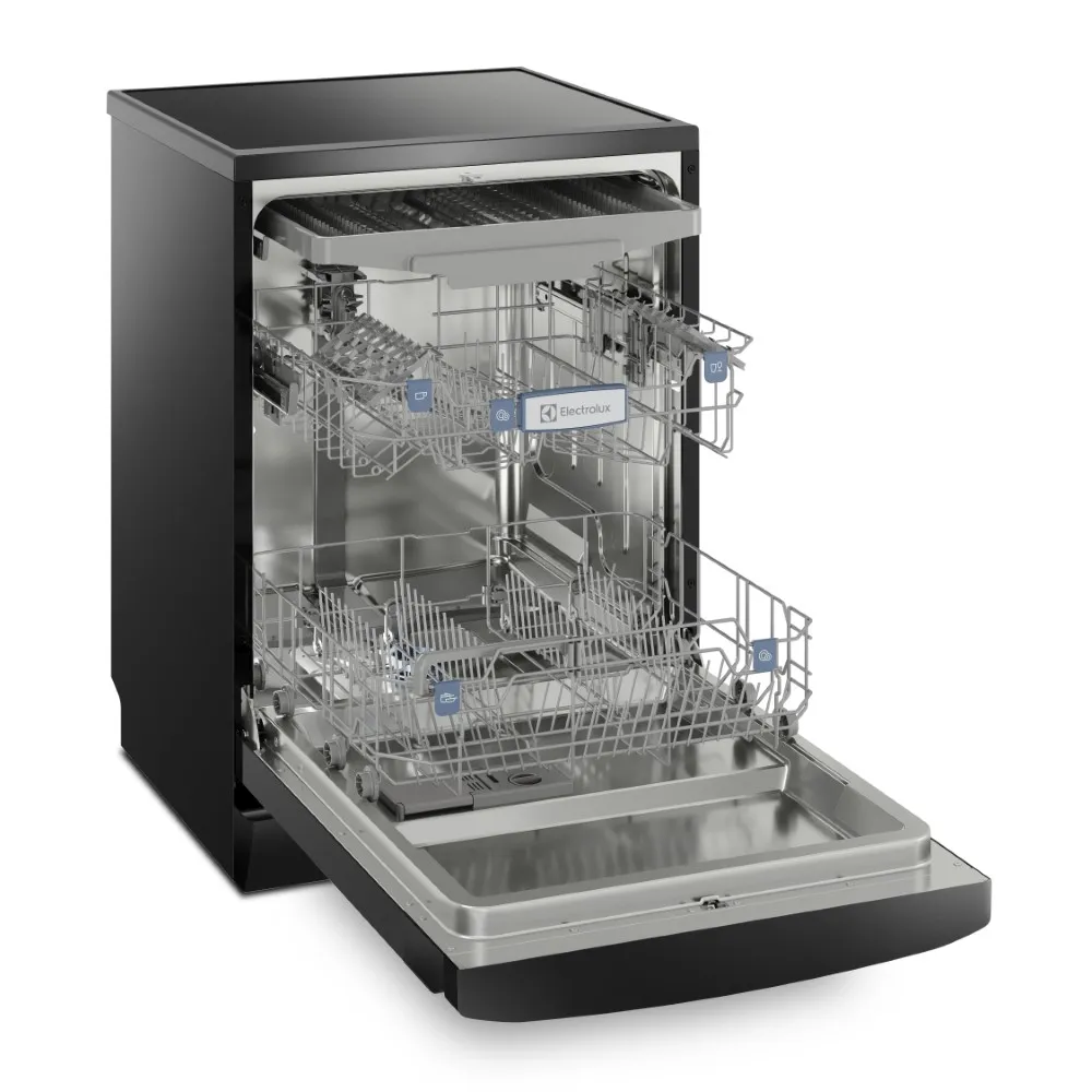 Lava-Louças Electrolux 14 Serviços Preta Experience com Função Higienizar Compras (LL14P)