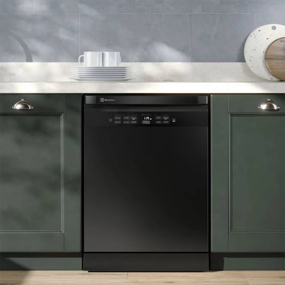 Lava-Louças Electrolux 14 Serviços Preta Experience com Função Higienizar Compras (LL14P)